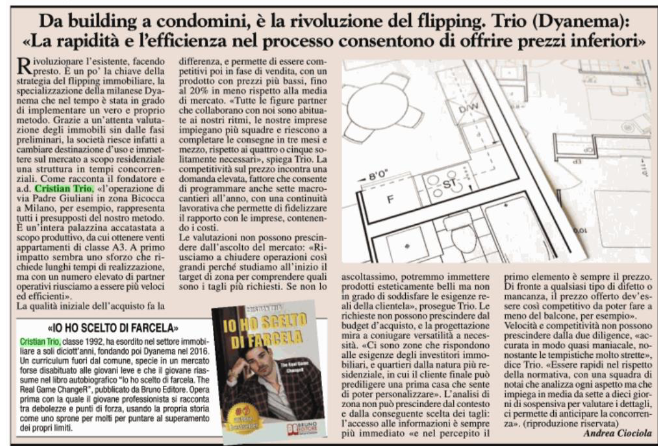 milano finanza flipping